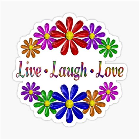 Live Laugh Love Stickers Redbubble