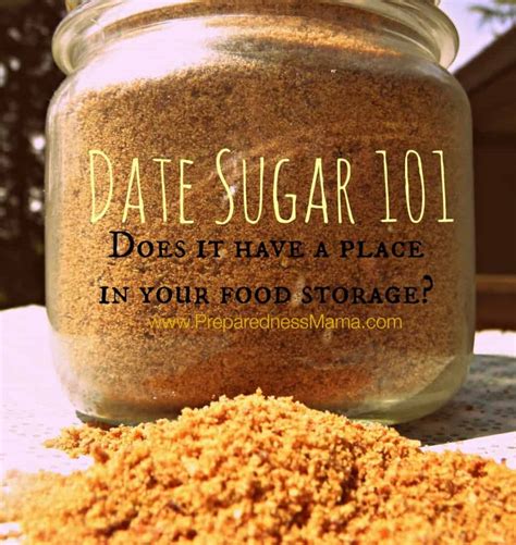 Date Sugar For Food Storage Preparednessmama