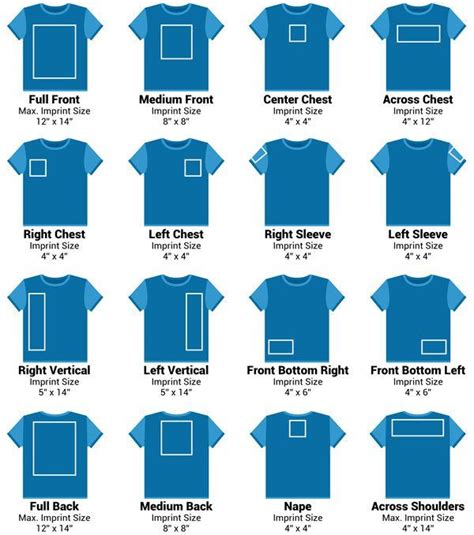 T Shirt Size Chart Us