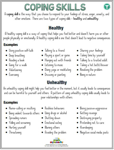 10 Printable Coping Coping Skills Worksheets Images And Photos Finder