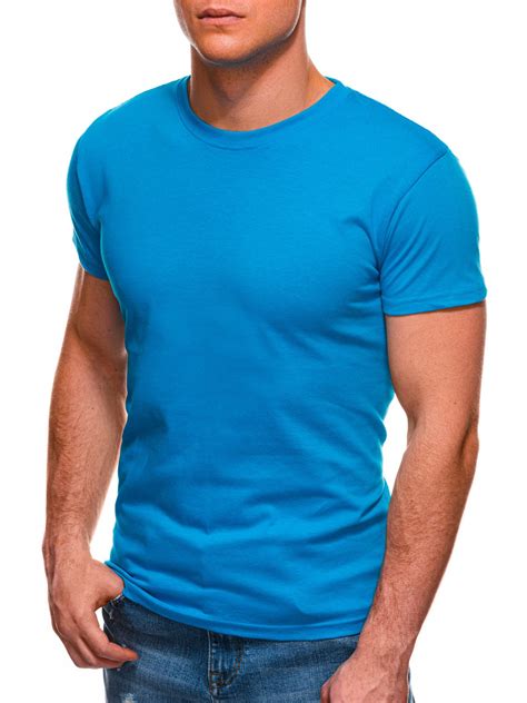 Mens Plain T Shirt S970 Turquoise Modone Wholesale Clothing For Men