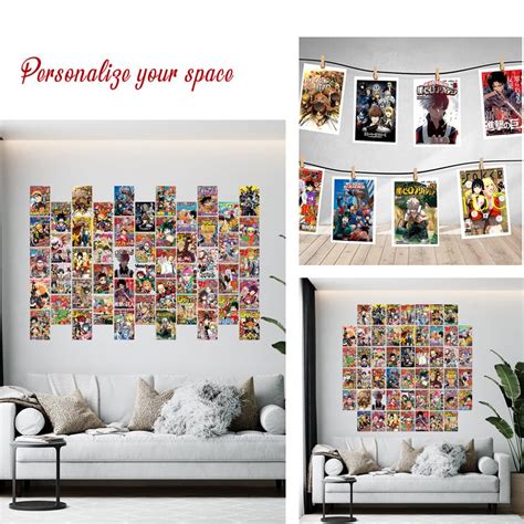 PCS Woonkit Anime Wall Collage Kit Magazine Cover Prints Etsy Denmark