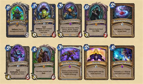 New Hearthstone Cards Revealed For The Latest Expansion The Witchwood