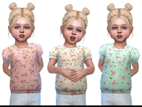 Top For Toddler Girls 01 By Little Things At Tsr Sims 4 Updates