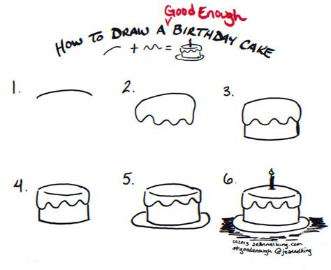 easy how to draw a cake tutorial and cake coloring page artofit