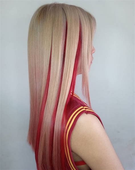 15 Ways To Style Blonde Hair With Red Underneath In 2024 Hairstylecamp