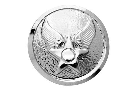 Air Force Hap Arnold Silver Screwback Button Honor Guard Enlisted And