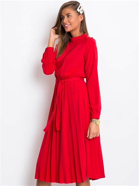 Czerwona sukienka Smooth - Sukienka na co dzień - sklep eButik.pl