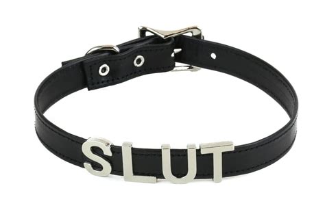 slave leather bdsm choker slut neck collar leash restraint choker adult kinky ebay