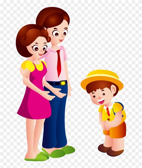 Parent Talking To Child Clipart Image