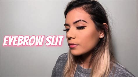 How To Do An Eyebrow Slit Diy Youtube