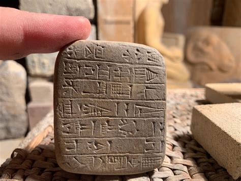Sumerian Cuneiform Foundation Tablet Of Gudea Governor Of Etsy Uk