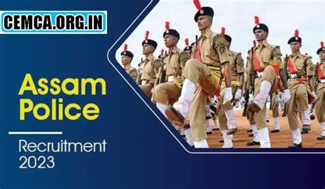 Assam Police Recruitment 2024 Apply Online Notification