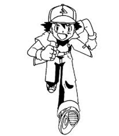 Search through 52583 colorings, dot to dots, tutorials and silhouettes. Ash Ketchum Is Running On Pokemon Coloring Page | Coloring Sky