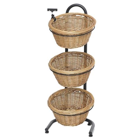 3 tiered basket stand wicker tiered basket stand wicker basket