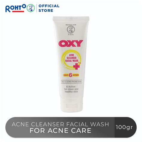 Promo Oxy Acne Cleanser Facial Wash 100gr Diskon 10 Di Seller Rohto