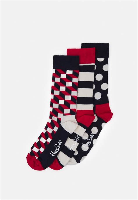 Happy Socks Classic T 3 Pack Socken Multi Colouredmehrfarbig Zalandode