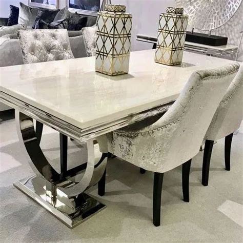Dining Table And Chairs White Marble China White Luxury 4 6 8 Seater