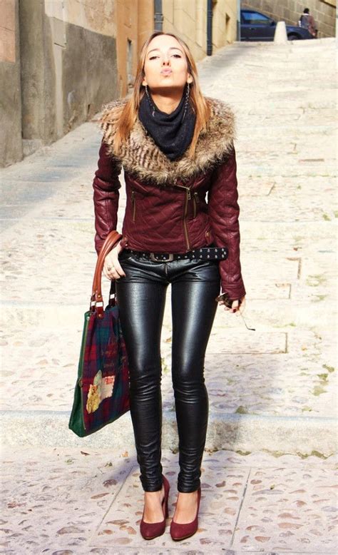 style fascinations women leather pants trend for this season