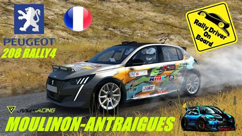 Assetto Corsa Rally 🏁⛽peugeot 208 Rally4⛽🏁 Moulinon Antraigues