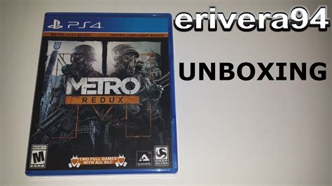 Metro Redux Ps4 Unboxing Playstation 4 Youtube