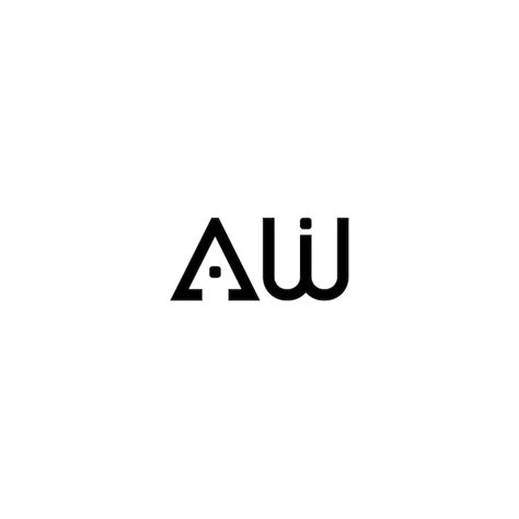 Premium Vector Aw Monogram Logo Design Letter Text Name Symbol