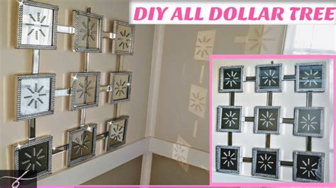 So Glamours Diy 9pc Mirrored Wall Decor Using All Dollar Tree Items