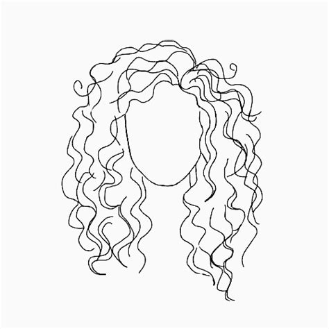 Pinterest Forgotten Stories Curly Haired Girl Head Outline Sketch