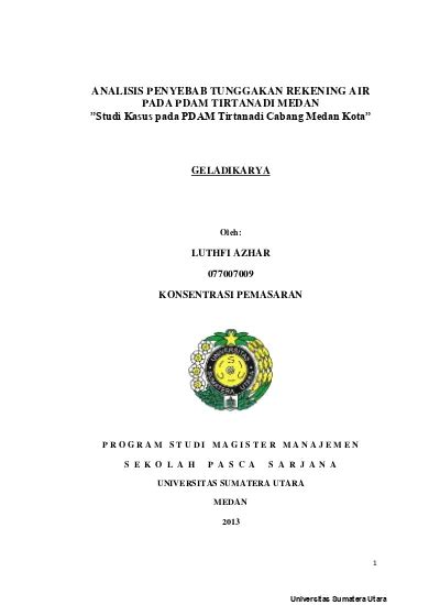 Top PDF Struktur Organisasi PDAM Tirtanadi Kantor Cabang 123dok