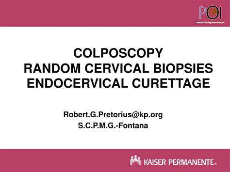 Ppt Colposcopy Random Cervical Biopsies Endocervical Curettage
