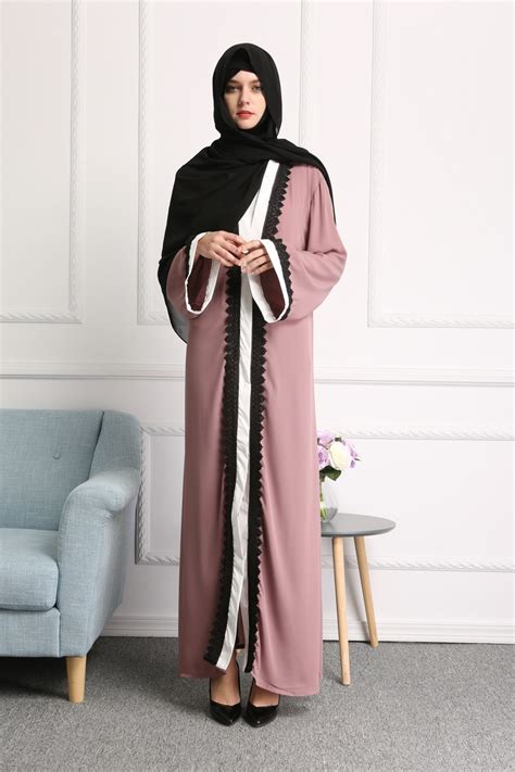 Women Muslim Dress Long Abaya Dubai Kaftan Cardigan Islamic Clothing