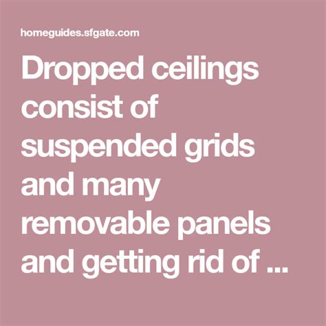 How To Get Rid Of Dropped Ceilings Dropped Ceiling Ceiling Kitchen