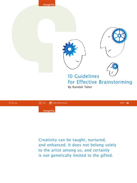 10 Guidelines For Effective Brainstorming Brainstorming