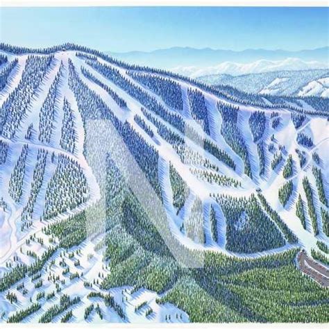 Dodge Ridge California By James Niehues Ski Area Area Map Ski Resort