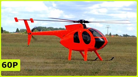 Amazing Xxl Rc Scale Hughes 500 E Turbine Helicopter Flight