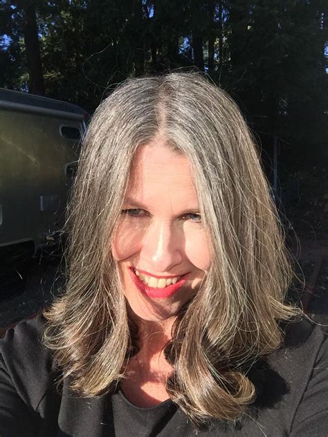 It's a growing trend, ditching your dyed hair color for your natural gray hair. Growing out gray hair. 24 months of growth. Late November ...