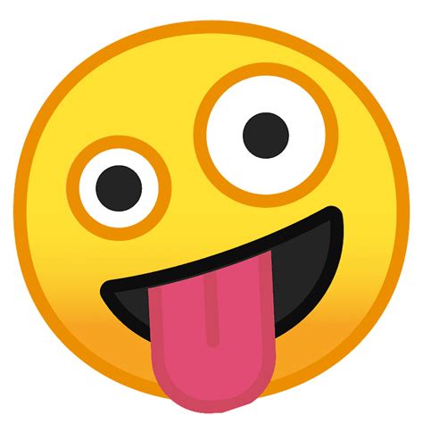 Zany Face Emoji Clipart Free Download Transparent Png Creazilla