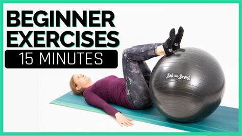 Minute Beginner Exercise Ball Workout Workout With Jordan Youtube