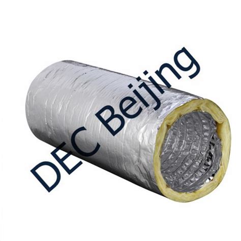 Fiberglass Wool Insulated Flexible Air Duct 8 Inch Flexible Duct For