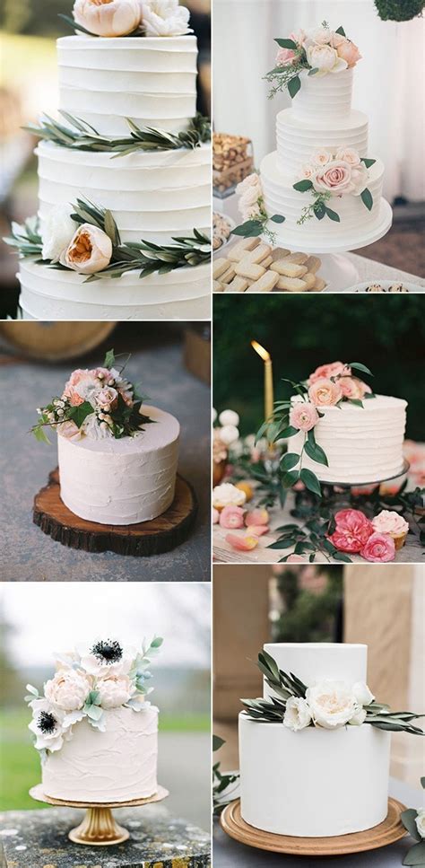 This is a cake created with different cake design materials and tecniques; 20 Simple Elegant Wedding Cakes for Spring/Summer 2021 ...