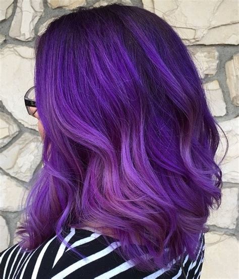 Purple Ombre Hair Ideas Plum Lilac Lavender And Violet