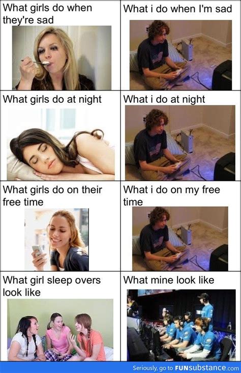 This Is Actually Me Except The Last One No Sleepovers Lol Funny Girl