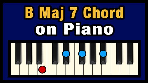 B Maj 7 Chord On Piano Free Chart Professional Composers
