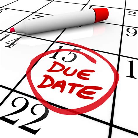 Due Dates Clip Art Library