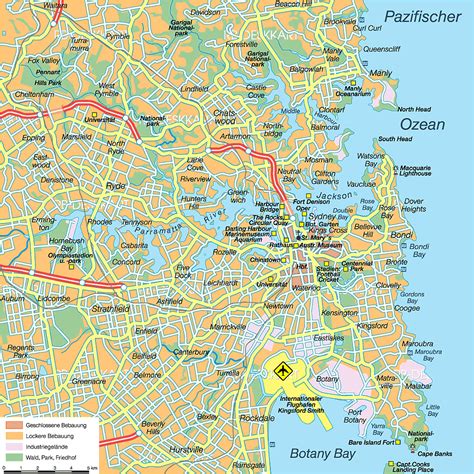 Sydney Map And Sydney Satellite Image