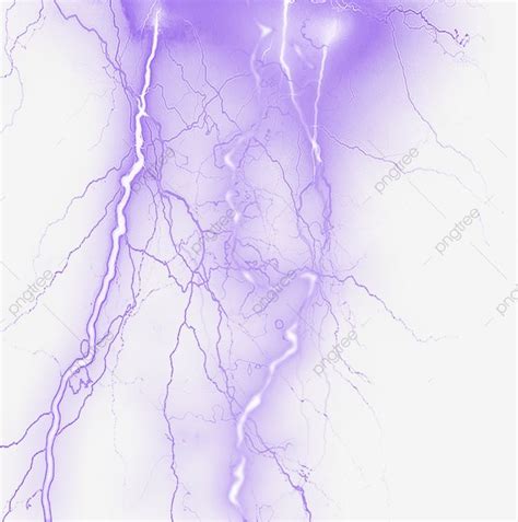Purple Lightning PNG Transparent Purple Lightning Design Effect