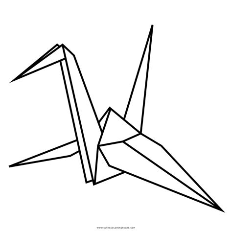 Origami Coloring Pages Sketch Coloring Page