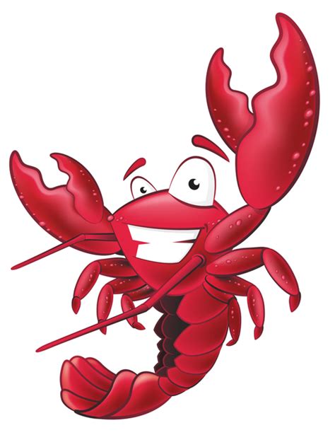 Cartoon Funny Lobster Illustration Vector 06 Free Download