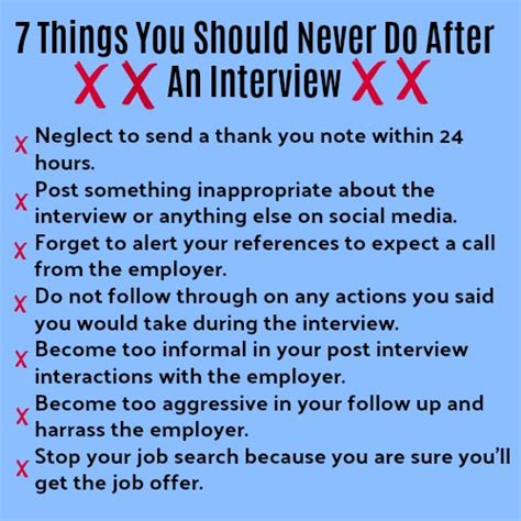 After The Interview 7 Steps To Success Job Interview Questions
