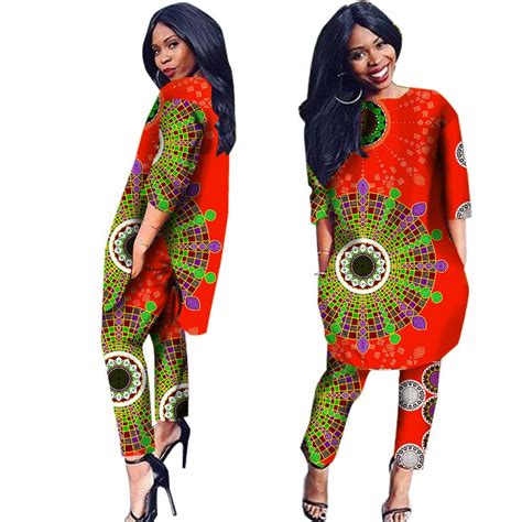 African Clothes 2 Pieces Set Print Dashiki African Clothes For Women